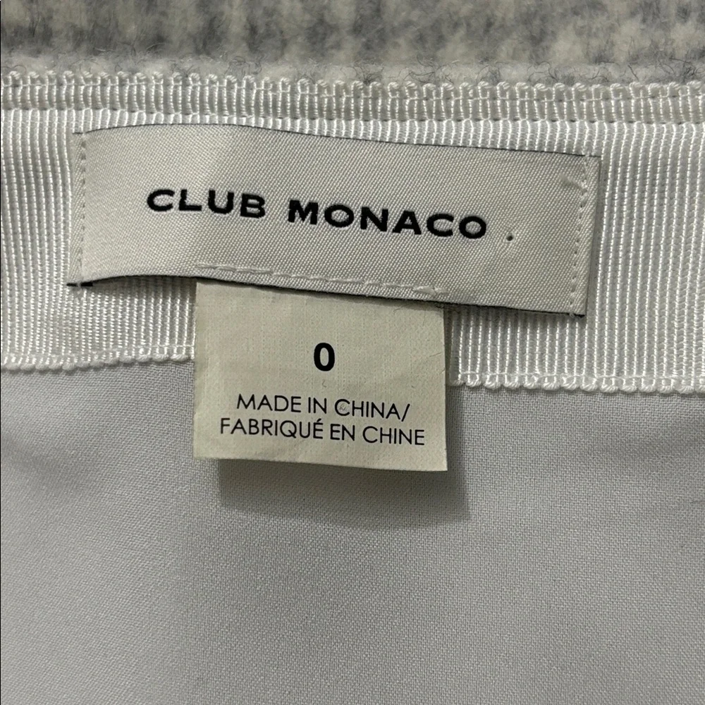 CLUB MONACO Wool Blend Houndstooth Mini Skirt Size 0